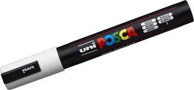 Produktbild von Uni-Ball PC-5M Marker Rundspitze Weiß