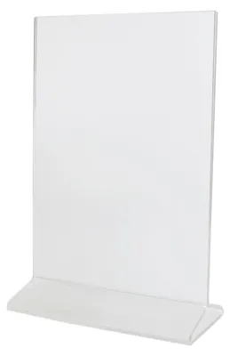 Produktbild von 2x Tischaufsteller "T-Ständer" aus Acrylglas A5