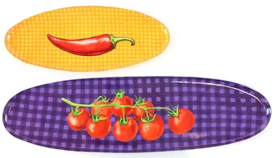 Produktbild von FURNARO Tabletts veggie bliss 2er Set Eisen Deko Küche