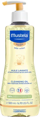 Image de Mustela Bébé Huile nettoyante Shampooing et Gel douche 2en1 pour enfants 500 ml