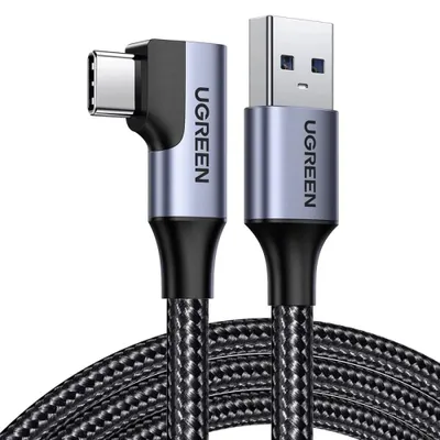 Produktbild von Ugreen US385, 1 m, USB A, USB C, USB 3.2 Gen 1 (3.1 Gen 1), 5 Gbit/s, Schwarz