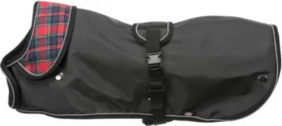 Immagine prodotto di Trixie Coat HERMY 2in1, taglia bassotto, XS: 28 cm, nero/rosso