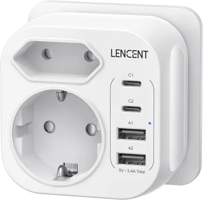 Produktbild von Steckdosen-Verteiler – 7-in-1 Mehrfachsteckdosenadapter