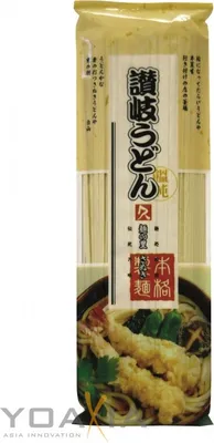 Produktbild von Kubota Noodles, breit (Sanuki Udon) Nudeln aus Japan 250g | Udon Noodle