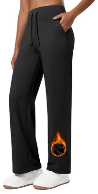 Productafbeelding van Damen thermo leggings voor yoga, gevoerd met fleece en voorzien van zakken
