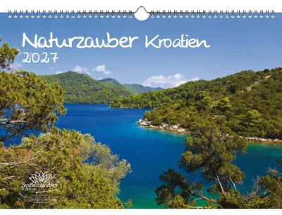 Produktbild von Naturzauber Kroatien DIN A3 Kalender für 2027 Landschaft Meer Strand Urlaub - Seelenzauber
