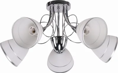 Zdjęcie produktu dla Żyrandol ELOTTE 5X40W E27 BIAŁY 35-77936 Candellux