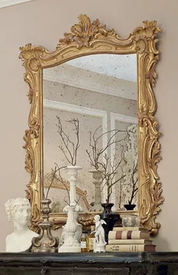 Produktbild von Casa Padrino Luxus Barock Spiegel Antik Gold - Handgefertigter italienischer Barockstil Wandspiegel mit antikem Spiegelglas - Luxus Möbel im Barockstil - Barock Möbel -  Italy