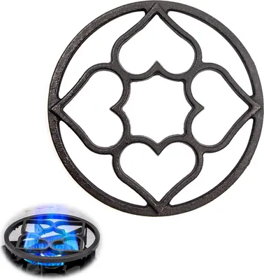 Produktbild von Gusseisen Wok Ring Pan Support 19cm Universal Pfannenträger Hitzesimmer 1 Stück
