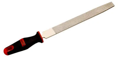 Produktbild von Diamantbeschichtete Flachfeile mit mittlerer Körnung, 25,4 cm Feilenblatt, 37,3 cm Gesamtlänge