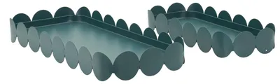 Produktbild von Mauro Ferretti Tablett Set Saturno Ottanio rechteckig Metall