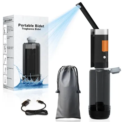 Tragbares Bidet 400 ml, IPX6, wiederaufladbar, USB-C