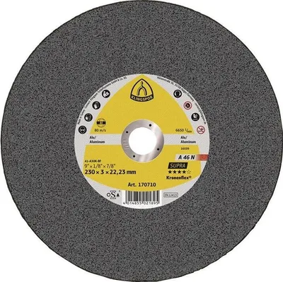 Image de Disque à tronçonner A 46 N Supra D230x3mm droit aluminium alésage 22,23 mm