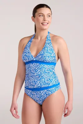 Produktbild von Mountain Warehouse - "Ocean Notion" Tankini Oberteil für Damen MW1513 (40 DE) (Blau)