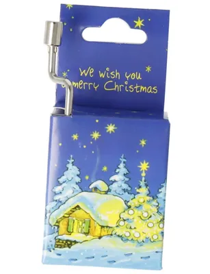 Produktbild von Weihnachten Spieluhr We wish you a merry Christmas, Minidrehorgel
