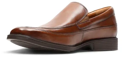 Produktbild von Clarks Herren Kippfrei Slipper, Dunkelbraunes Leder, 41.5 EU