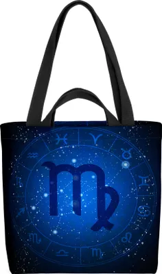 Produktbild von VOID Sternzeichen Sterne Jungfrau Tasche 33x33x14cm,15l Einkaufs-Beutel Shopper Einkaufs-Tasche Bag