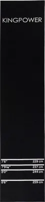 Produktbild von Kingpower Dartteppich mit Abwurflinie, Dart Zubehör mit Motiv, Dartmatte mit Oche, pflegeleichter Teppich rutschfest , Auswahl:Design 17 - 290 x 60 cm