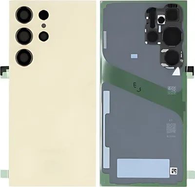 Produktbild von Original Samsung Galaxy S24 Ultra S928B Akkudeckel Backcover Batterie Deckel Titanium Gelb