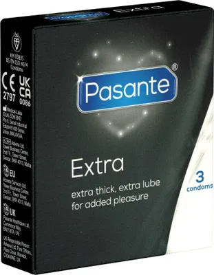 Produktbild von Pasante - Extra-Kondom Extra Dick 3 Einheiten