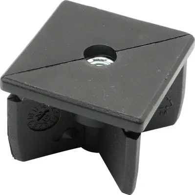 Produktbild von Lamellenstopfen mit Gewindeloch M10 50 x 50 mm schwarz