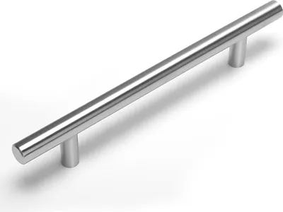 Produktbild von 10 Stück Küchengriffe Schrank Schublade Türgriff Stangengriff  Bohrlochabstand 128mm Edelstahl Küchenschrank Möbelgriffe Kleiderschrank Zieht Griffe