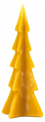 Produktbild von Łysoń Bienenwachskerze Weihnachtsbaumform traditionell