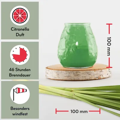 Produktbild von Bistro Licht Windlicht Outdoor 6 Stk. mit Citronella Duft Salbei
