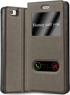 Produktbild von Cadorabo Schutzhülle für Huawei P8 LITE 2015 Hülle in Braun Handyhülle Book Case Cover Etui