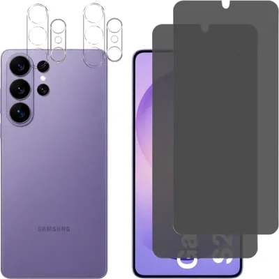 Produktbild von Schwarzes Anti-Spionage-Glas für Samsung Galaxy S26 ULTRA und Kameraschutz [2er-Pack] Displayschutzfolie  Phonillico®