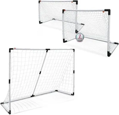 Produktbild von Fußballspielzeug-Set für Kinder mit modularen Torwandsätzen - FIFA World Cup Qatar 2022 - weiß