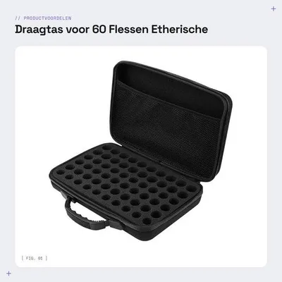 Productafbeelding van Opbergdoos Duurzaam - Organizer voor 60 Flessen