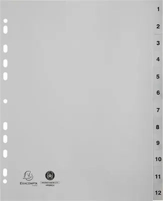 Produktbild von Exacompta 2912E - Grau - Polypropylen (PP) - A4