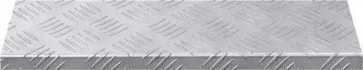 Image de vidaXL Marche d'escalier 5 pièces Argent 60 x 18 x 2,5 cm Aluminium