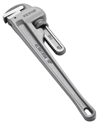 Image de Pince à tuyaux VEVOR, pince à tuyaux droite en aluminium de 18", clé de plomberie réglable, avec mâchoire haute résistance et poignée ergonomique, facile à transporter, design accrochable, pour les conduites d'eau