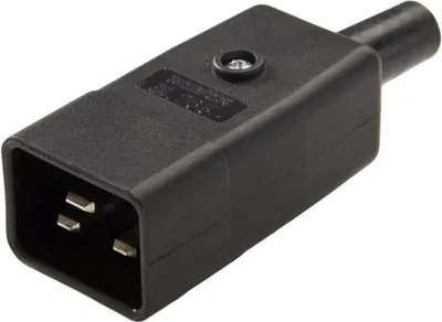 Produktbild von PremiumCord Netzstecker 230V/M 16A C20, IEC60320