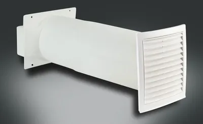 Produktbild von Rotheigner Teleskop Rundrohrmauerkasten weiß für Flachkanal 220 mm x 90 mm