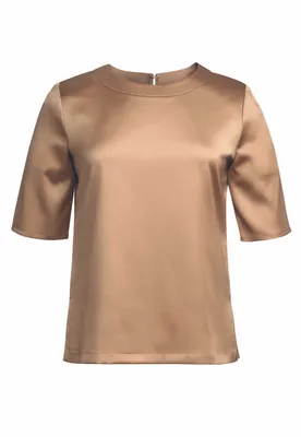 Produktbild von Ravenna Bluse mit kurzen Ärmeln, Rundhalsausschnitt, Stretch und bügelleicht