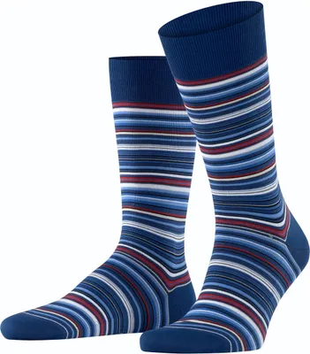 Produktbild von FALKE Microblock Ringel-Socken Herren royal blue 39-40