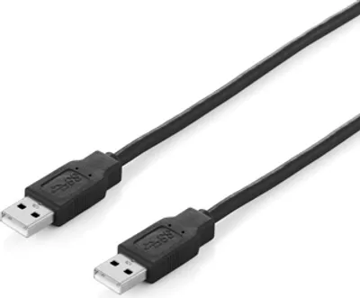 Produktbild von Equip USB 2.0 A auf Kabel, M/M, 1.8m , Schwarz