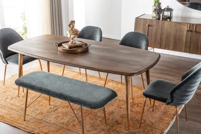Produktbild von Essecke Essgruppe Esszimmer Esstisch Stühle Tisch Set 8tlg Holz Braun