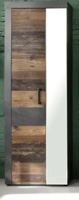Obrázek produktu pro trendová šatní skříň Šatní skříň Indy Graphite Grey Matera NB/Old Wood NB 65 x 192 x 34 cm