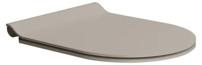 Produktbild von GSI PURA WC-Sitz, SLIM, Soft Close, Tortora matt/Chrom MS86CSN05