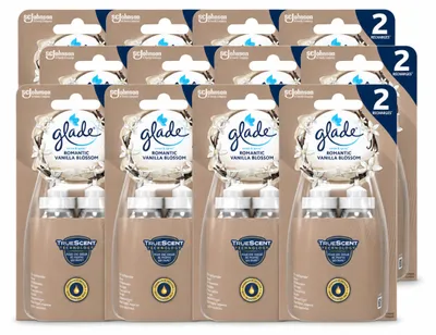 Obrázek produktu pro 12 kusů náplně do osvěžovače Glade Sense & Spray – Romantická vanilková květina – 18 ml – výhodný balení – 12 kusů