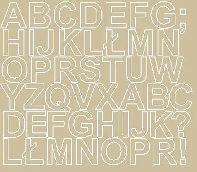 Produktbild von Selbstklebende Buchstabenaufkleber, 3 cm, beige, glänzend