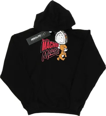 Produktbild von Tom And Jerry - "Macho Mouse" Kapuzenpullover für Herren BI19151 (S) (Schwarz)