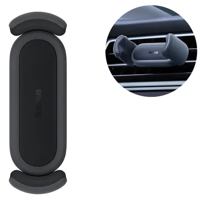 Produktbild von Baseus Steel Cannon 2 Smartphonehalterung fr Lftungsgitter schwarz (SUGP000001)