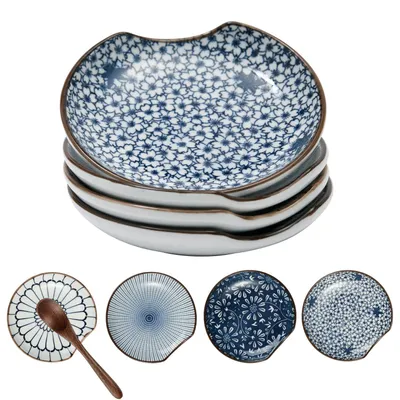 Keramischer Löffelhalter 4er-Set, hitzebeständig, 10 cm