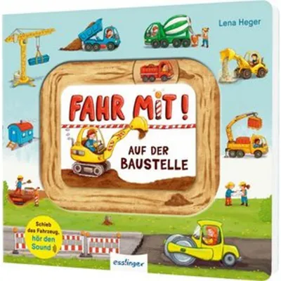 Obrázek produktu pro Meine Schiebebahn-Pappe (Soundbuch): Fahr mit auf der Baustelle