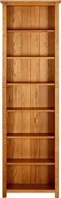 Image de vidaXL Bibliothèque 7 compartiments 60x22x200 cm chêne massif